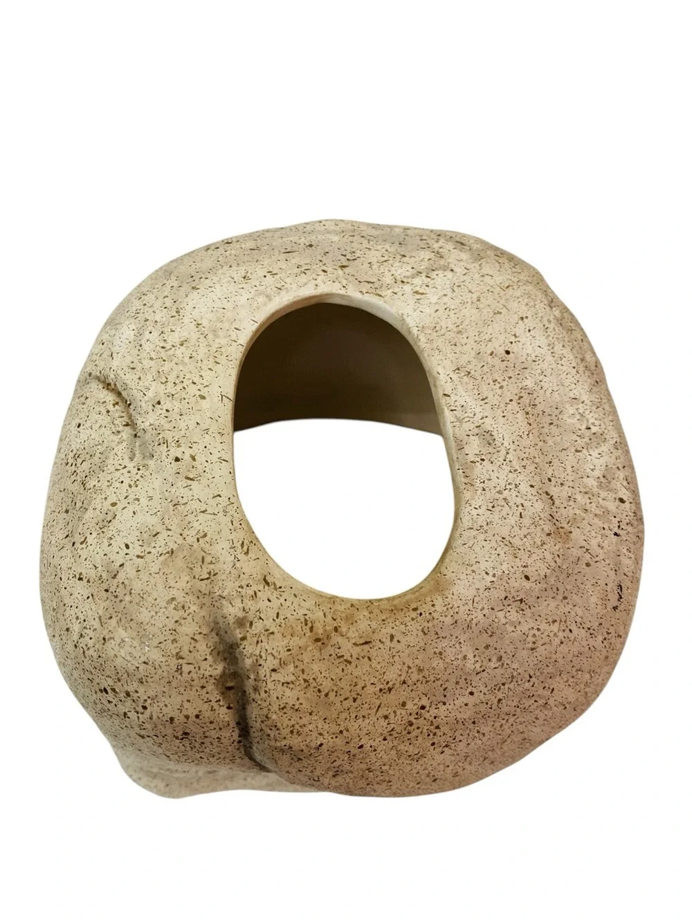 Ceramic Faux Stone Tissue Box Cover 6.5” x 6.5”